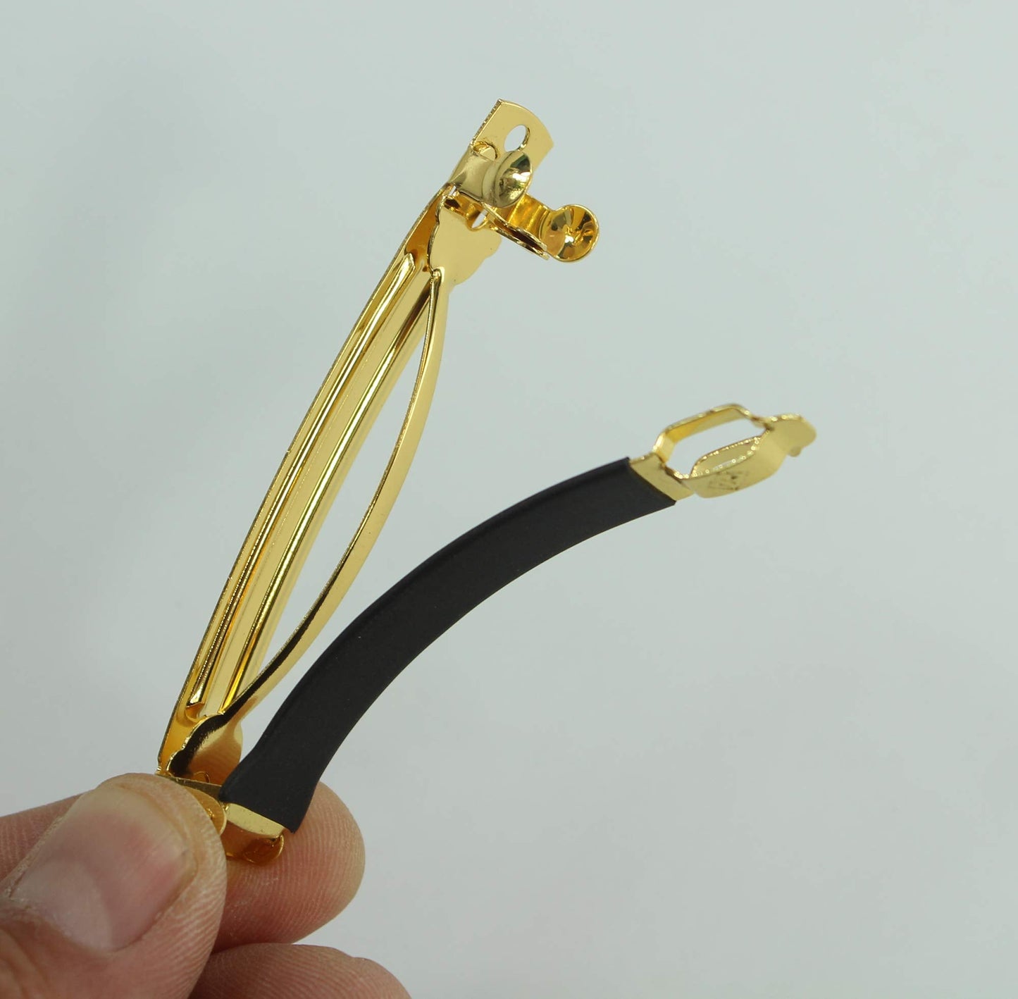 10pcs 80mm French Barrette Hair Clips for DIY Craft Project (Gold 80mm with Leather Protect) Beauty & Personal Care ALL in ONE