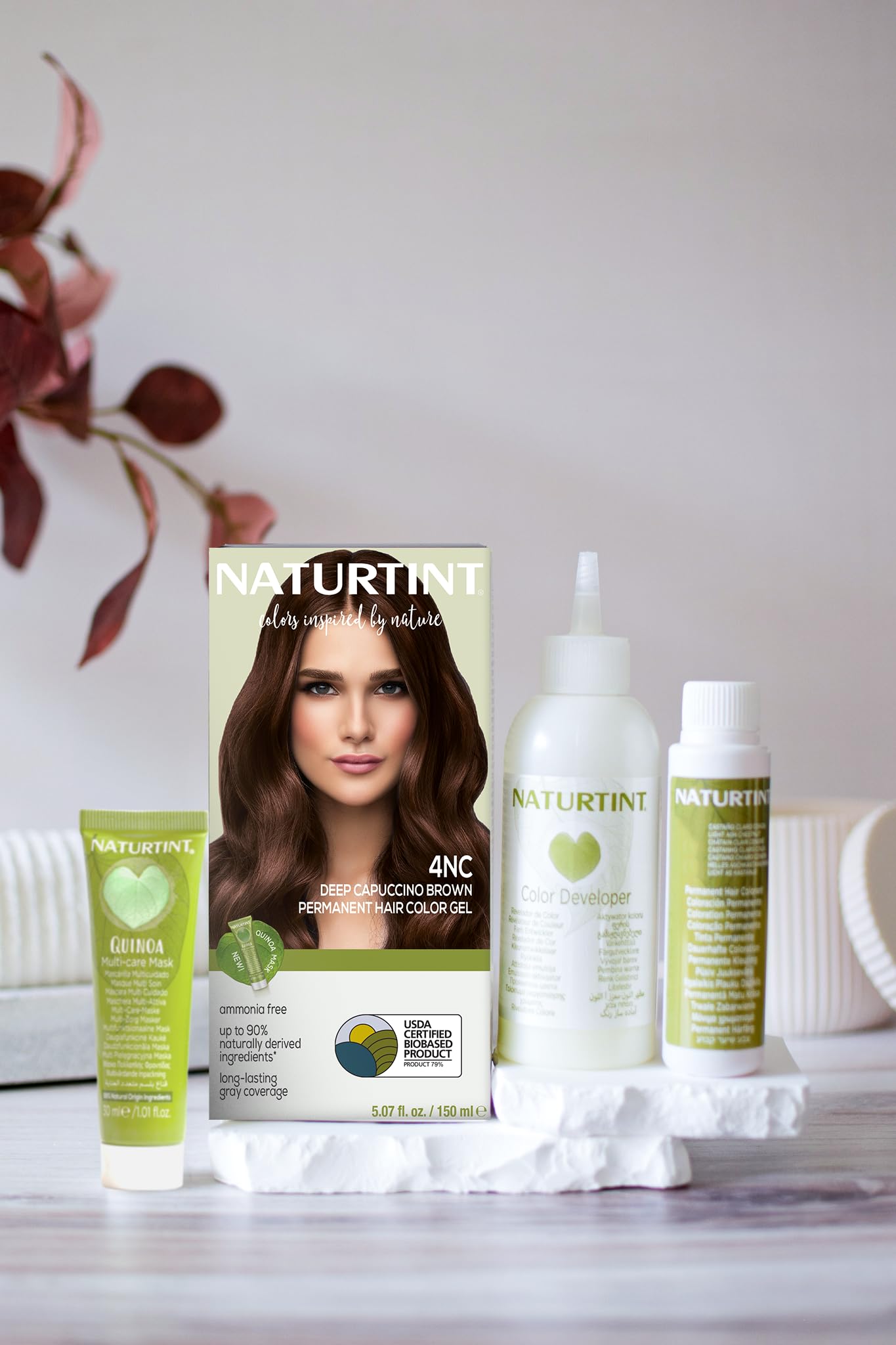 Naturtint 4NC Deep Cappuccino Permanent Hair Color (Pack of 1), Ammonia Free, Vegan, Cruelty Free, up to 100% Gray Coverage, Long Lasting Results Beauty & Personal Care Naturtint