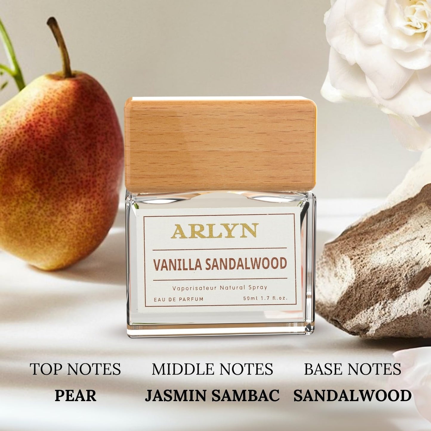 ARLYN Vanilla Sandalwood Eau De Parfum Inspired by Amo.ua.ge Guid.a.nce, Long-Lasting Perfume for Men and Women, Vegan & Eco-Conscious with Clean Beauty & Personal Care ARLYN BY BELLEVUE PARFUMS