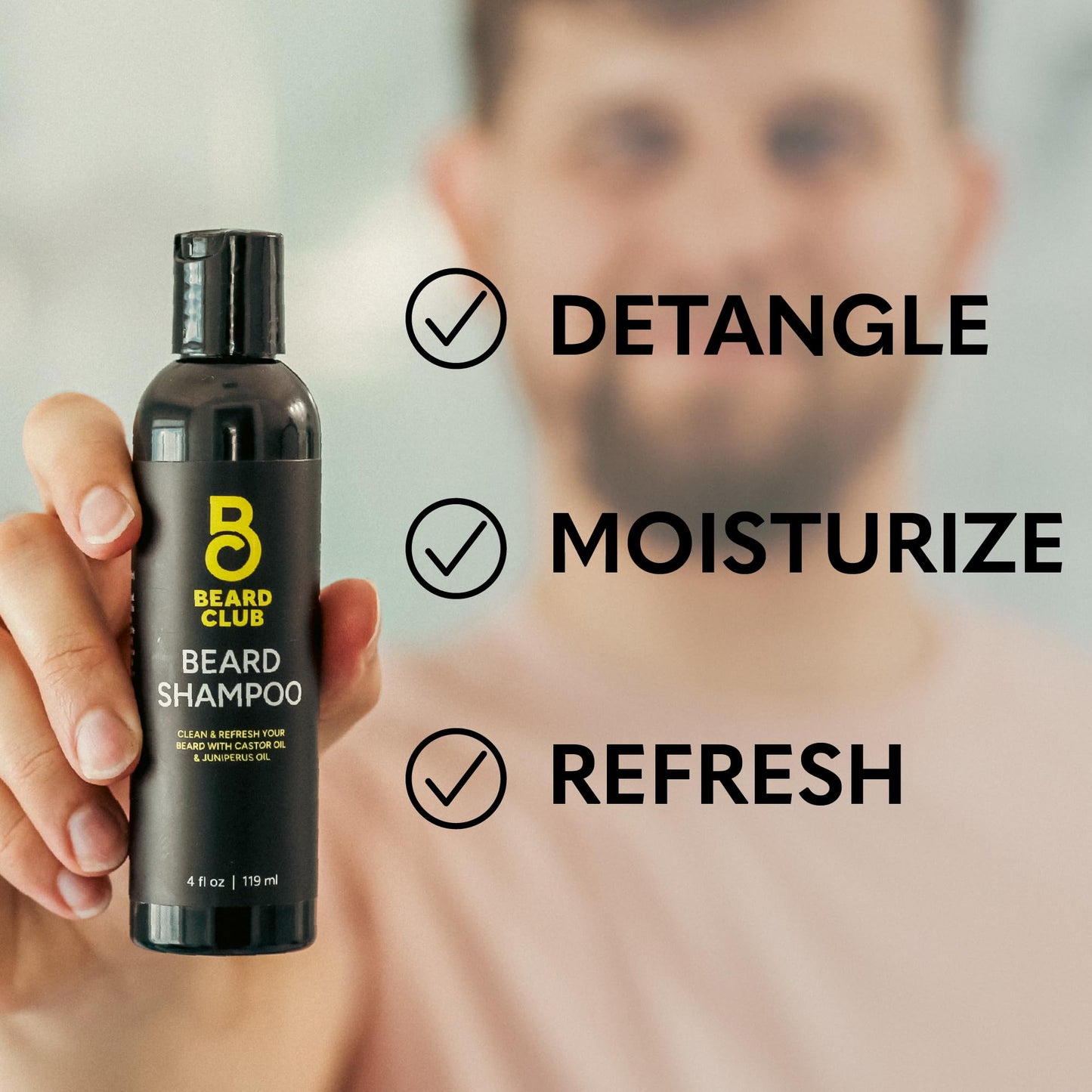 The Beard Club Original Premium Beard Shampoo - Natural & Nourishing Formula for Soft, Clean & Healthy Facial Hair - Gentle on Skin - Sulfate Beauty and Personal Care The Beard Club