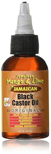 Jamaican Mango & Lime Black Castor Oil Original - Strength & Shine - Lightweight Hair & Scalp Oil for Locs, Braids, Twists & Natural Hair - (2 fl oz Beauty & Personal Care Jamaican Mango & Lime