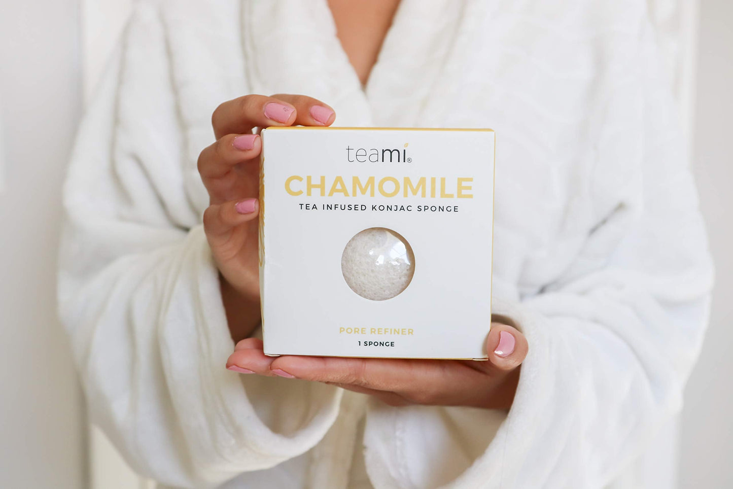 Teami Exfoliating Konjac Facial Sponge - Cleansing Pore Refining Face Sponges (Chamomile) Beauty and Personal Care Teami