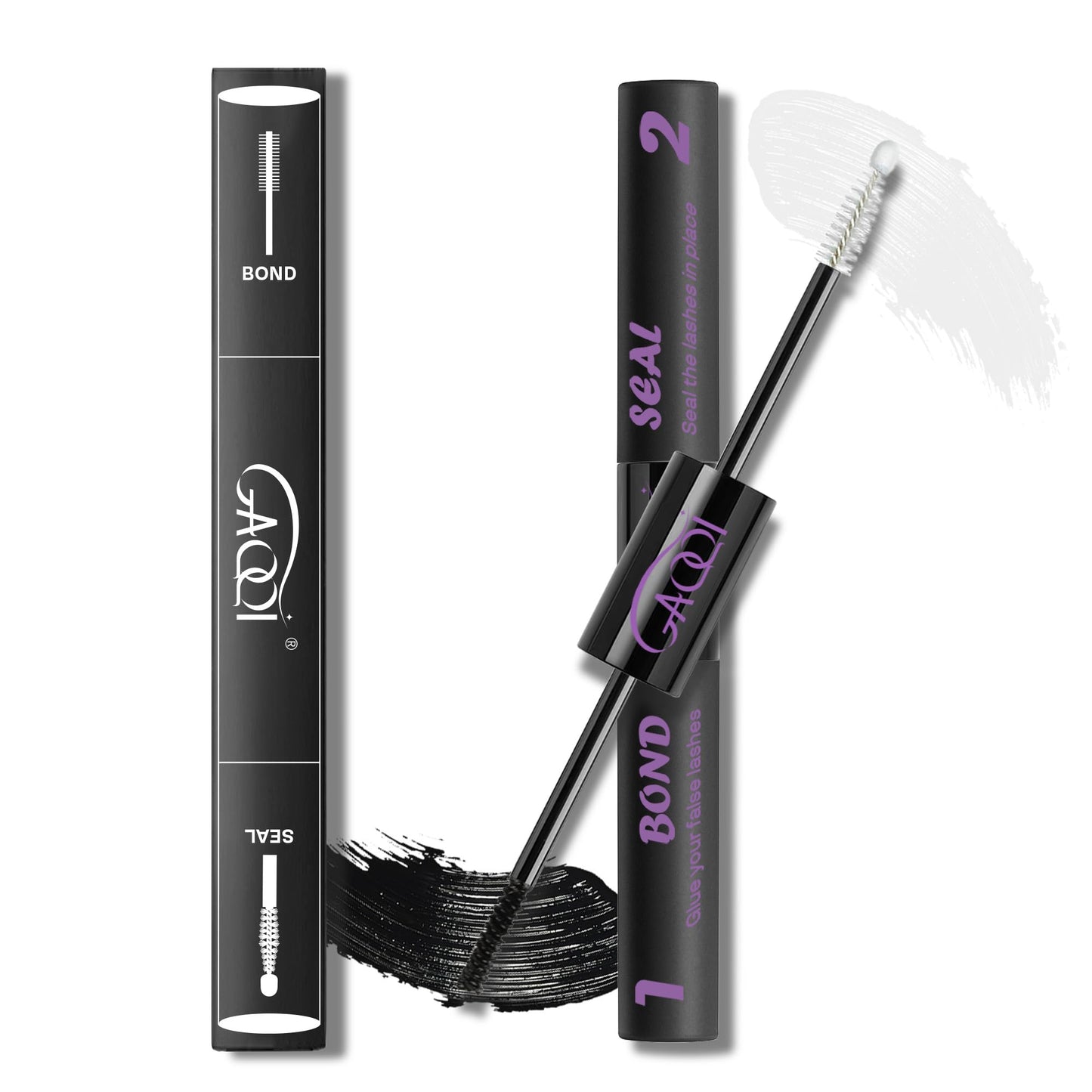 GAQQI Lash Cluster Glue, Lash Bond and Seal Waterproof Eyelash Glue for Eyelash Clusters, Strong Hold Adhesive for DIY Use, Latex-Free Safe Formula Beauty and Personal Care GAQQI Default Title
