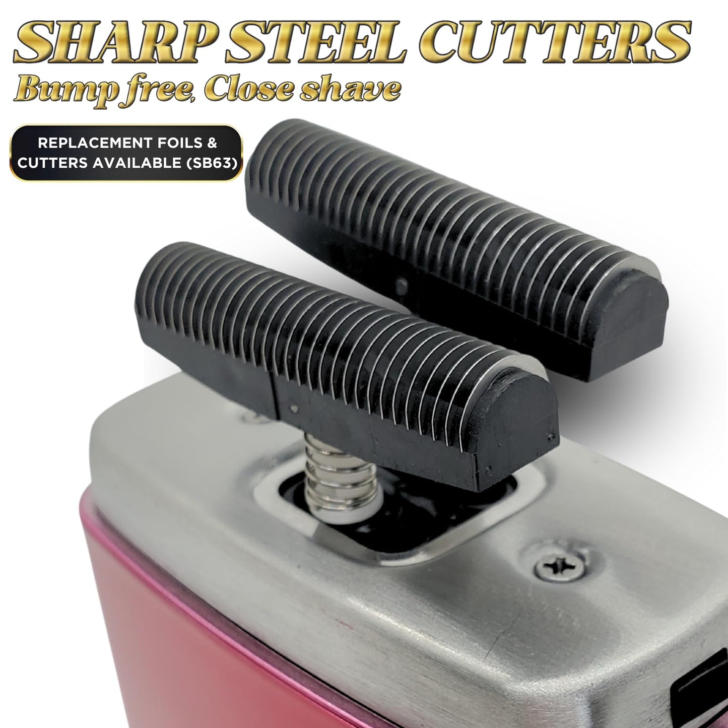 Supreme Trimmer Replacement Foil & Cutter SB63 - Hypoallergenic Foil for Crunch STF602 - Pink Beauty and Personal Care Supreme Trimmer