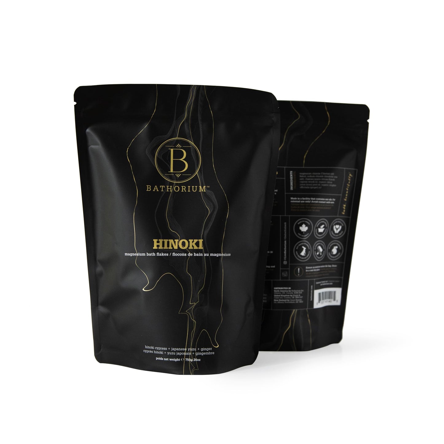 Bathorium Hinoki Mineral Magnesium Chloride Bath Flake, Relaxing Bath Soak with Japanese Hinoki, Detoxifying, pH Balanced for Women, Good Beauty and Personal Care Bathorium