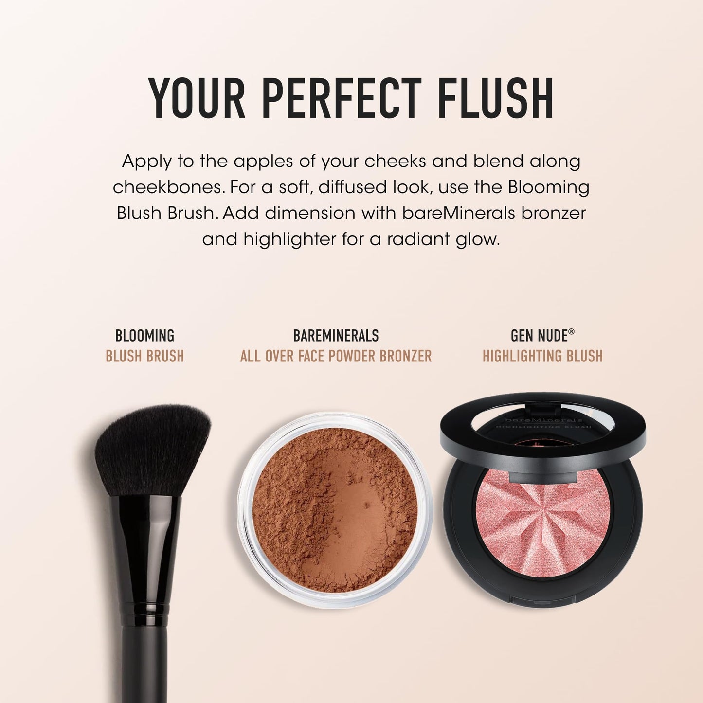 bareMinerals Loose Mineral Powder Blush, Vintage Peach, Vegan, Cruelty-Free & Dermatologist-Tested Beauty & Personal Care bareMinerals