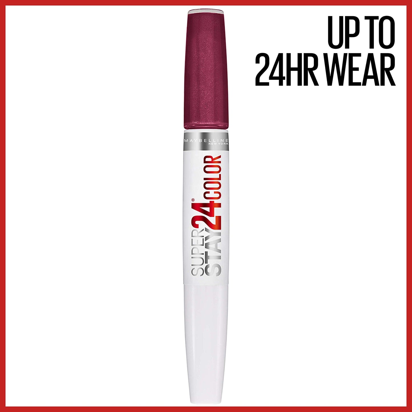 Maybelline Super Stay 24, 2-Step Liquid Lipstick Makeup, Long Lasting Highly Pigmented Color with Moisturizing Balm, Always Heather, Magenta, 1 Count Beauty & Personal Care MAYBELLINE