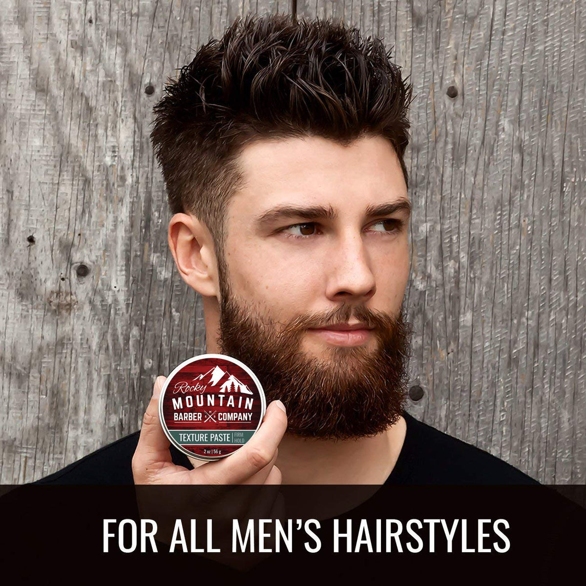 Rocky Mountain Barber Company Hair Paste for Men - Hair Styling Paste with Pliable Light-Firm Hold for All Hair Styles, Shine-Free Matte Finish - Easy Beauty & Personal Care Rocky Mountain Barber Company