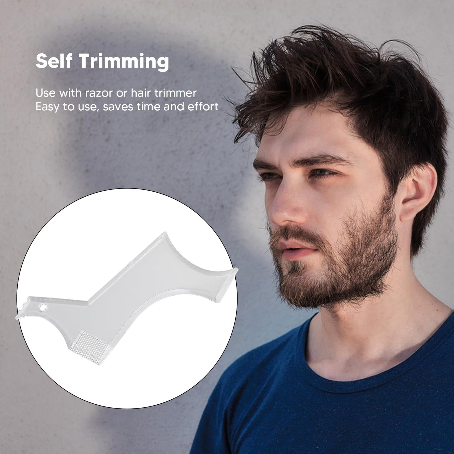 Beard Shaper, Professional Beard Shaping Tools with 4pcs Barber Pencil, Beard Template and Beard Brush, Beard Shape up Tool for Line Up & Edging Beauty and Personal Care Fockety