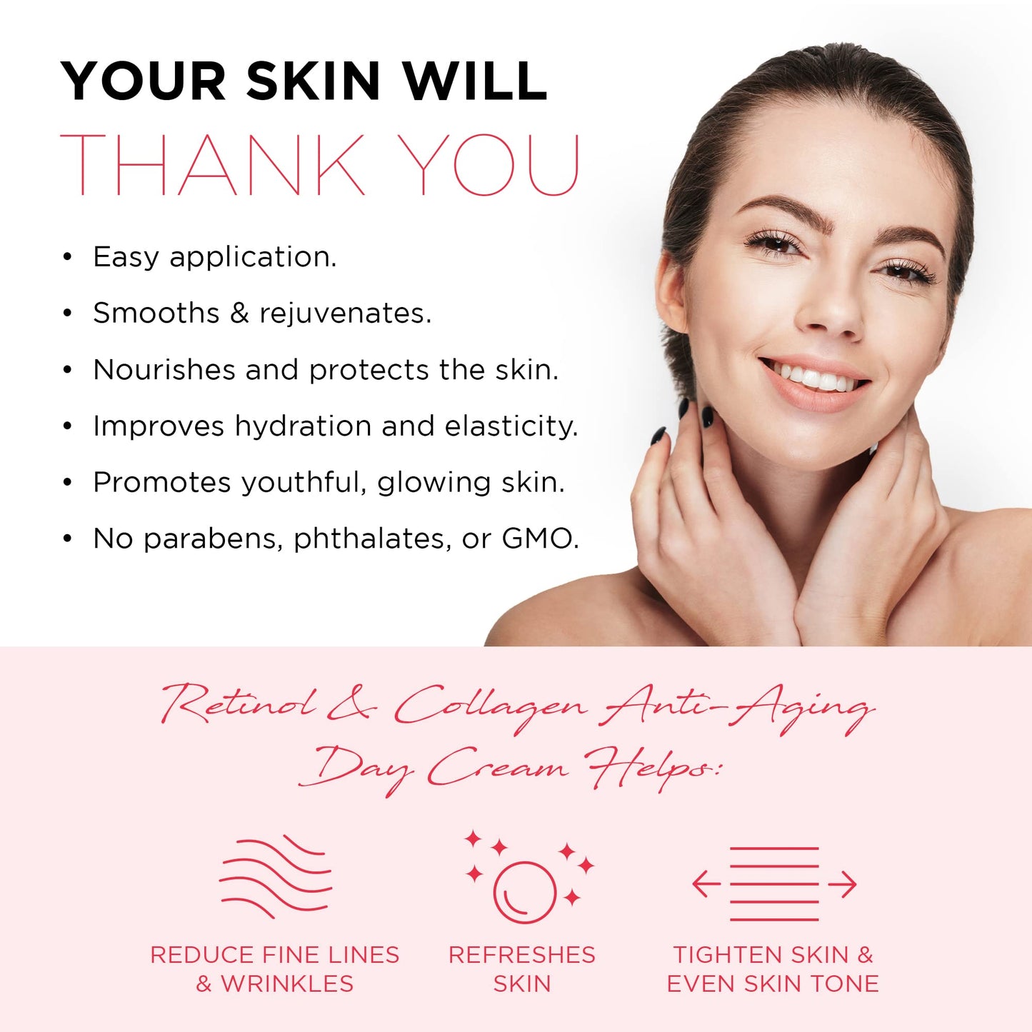 Azure Cosmetics Retinol & Collagen Moisturizer For Face - Dermatologist Tested, Anti-Aging - Skin Tightening, Fine Lines and Wrinkles Treatment Face Beauty & Personal Care Azure Cosmetics