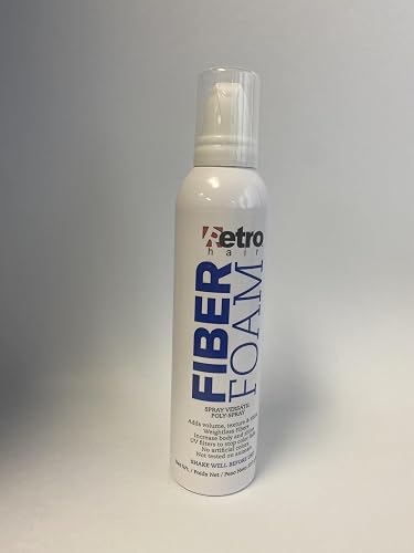 RETRO HAIR FIBER FOAM TEXTURE MOUSSE - VOLUME, TEXTURE, SHINE - 8oz Beauty & Personal Care Retro