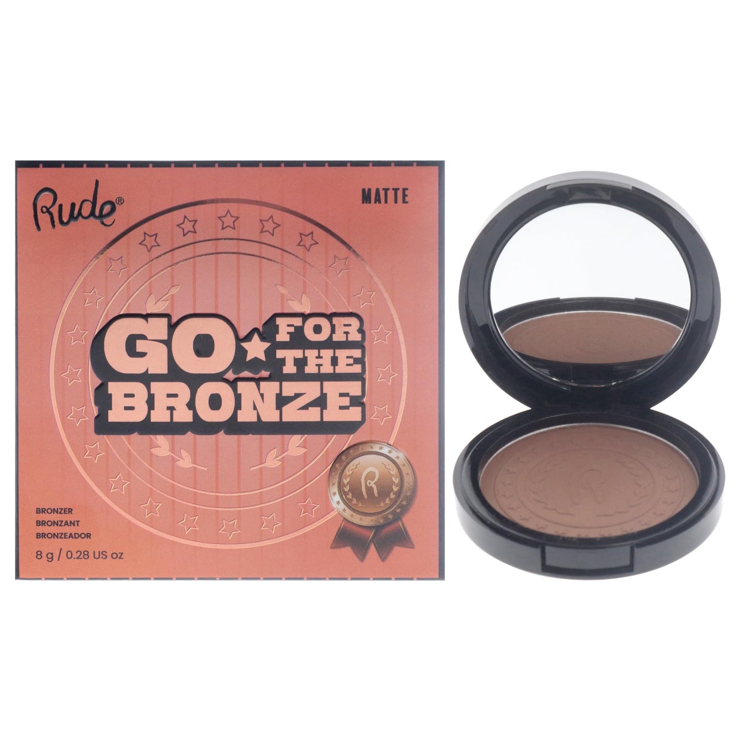 Go for the Bronze - Non Precious Metal by Rude Cosmetics for Women - 0.28 oz Bronzer Beauty & Personal Care RUDE