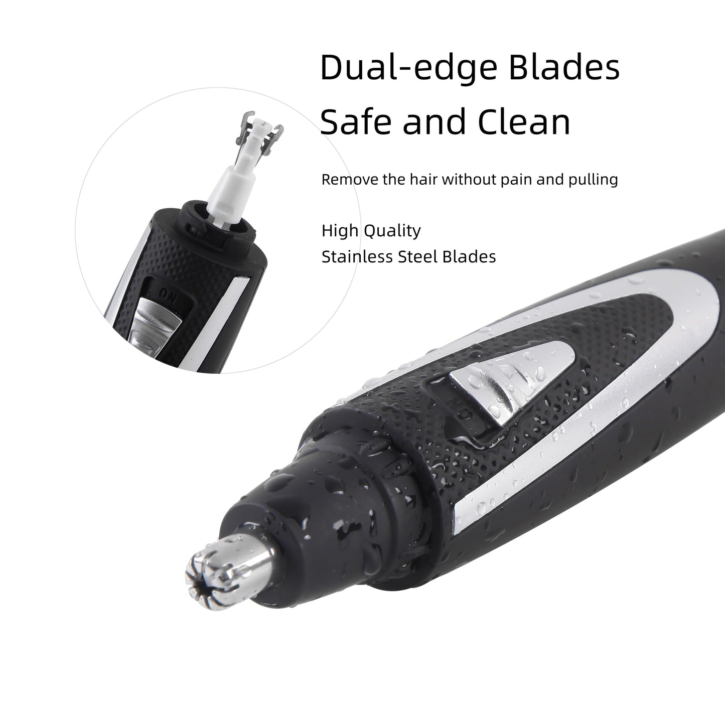 Ear and Nose Hair Trimmer Clippers: 2026 Professional Painless Eyebrow & Facial Hair Trimmers Remover for Men Women, Battery Operated Nasal Clipper Beauty and Personal Care Sodynee