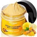Hicream Turmeric Vitamin C Clay Mask with Kaolin Clay and Turmeric for Dark Spots, Dull Skin, Skincare Facial Mask for Controlling Oil and Refining Beauty & Personal Care Hicream