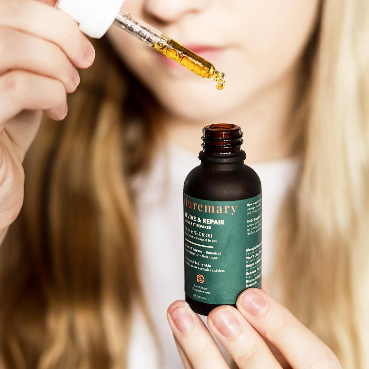 Naturemary Revive and Repair Face and Neck Oil - Hydrating Face Serum - Brightens, Smoothens, and Evens Complexion - Boosts Collagen - 1 oz Beauty & Personal Care Naturemary