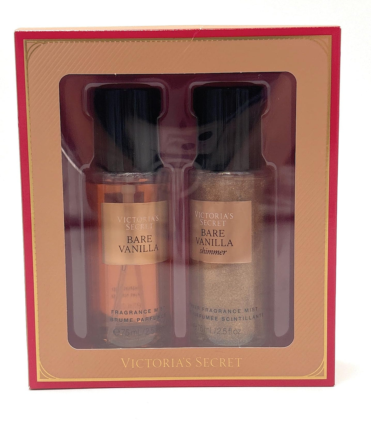 Victoria's Secret Bare Vanila Mini Fragrance Mist 2pc Gift Set: