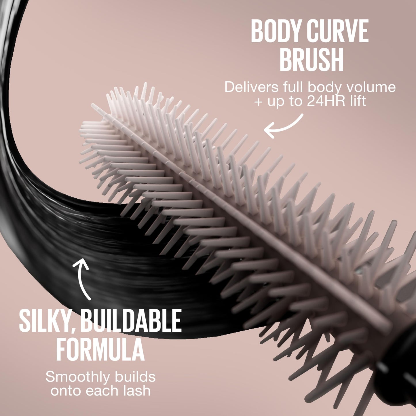 Maybelline Lash Sensational Body Washable Mascara, Volume and Length Formula for 24HR Lash Lift, Smudge and Clump-Resistant, Brownish Black Beauty & Personal Care MAYBELLINE