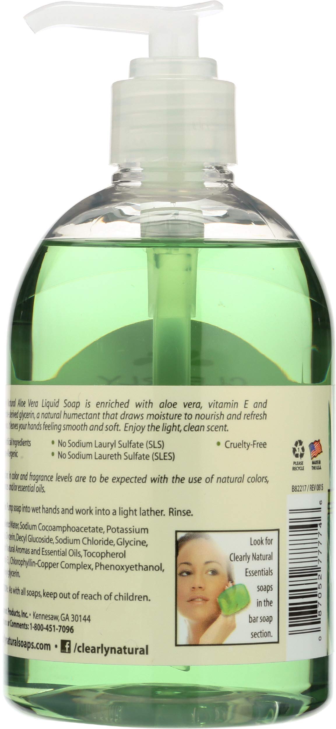 Clearly Natural Liquid Hand Soap with Aloe Vera - 12 oz Beauty & Personal Care Clearly Natural