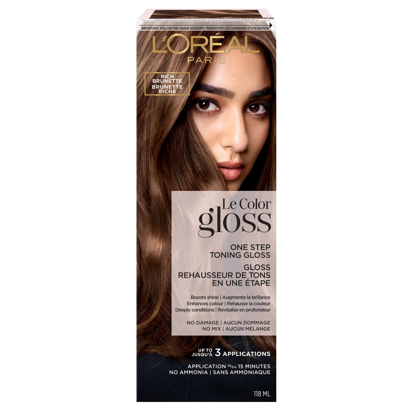 L'Oreal Paris Le Color One Step Toning Hair Gloss, Rich Brunette, 4 Ounce Beauty & Personal Care L'Oreal Paris
