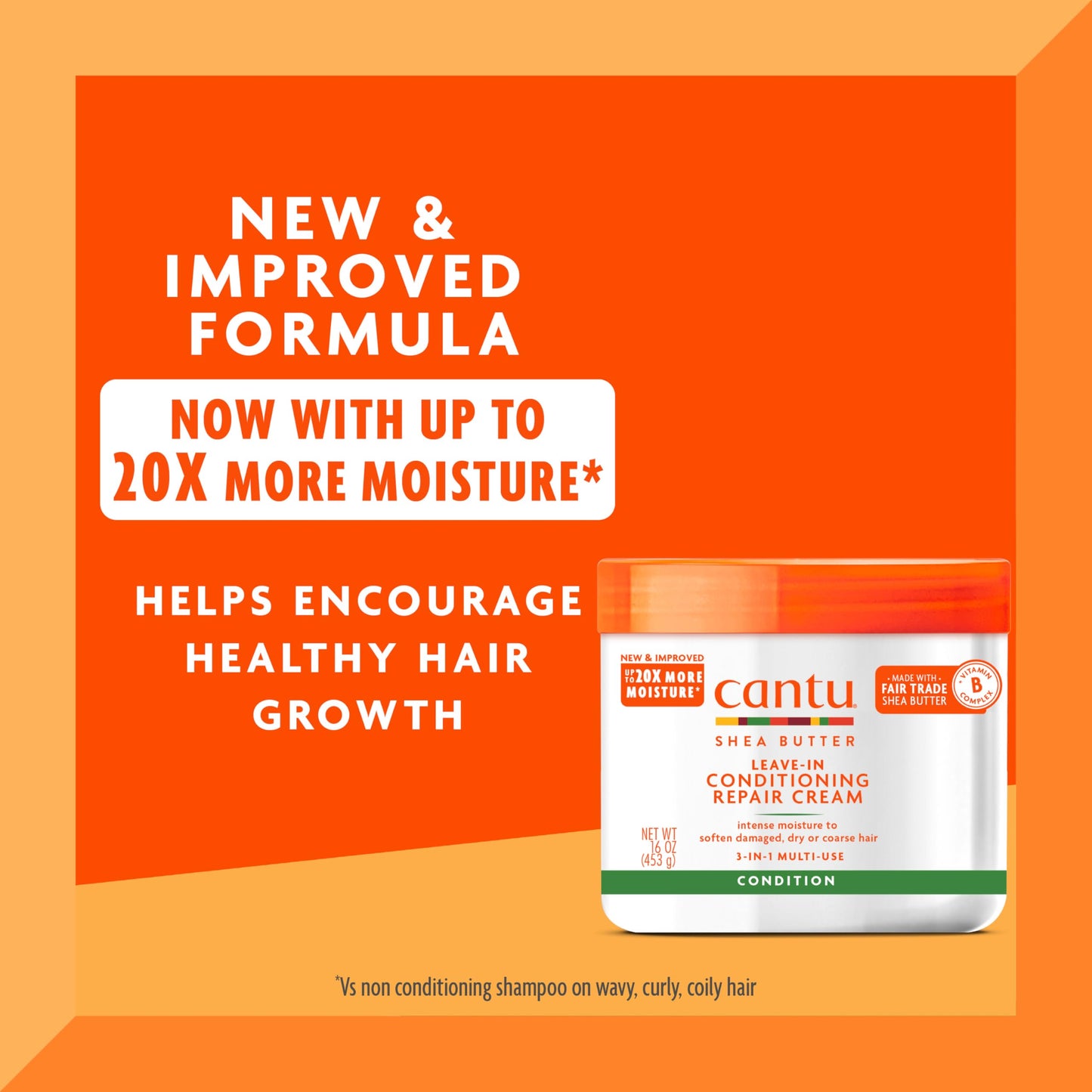 Cantu Leave-In Conditioning Repair Cream with Shea Butter, 16 oz (Pack of 2) Beauty & Personal Care Cantu