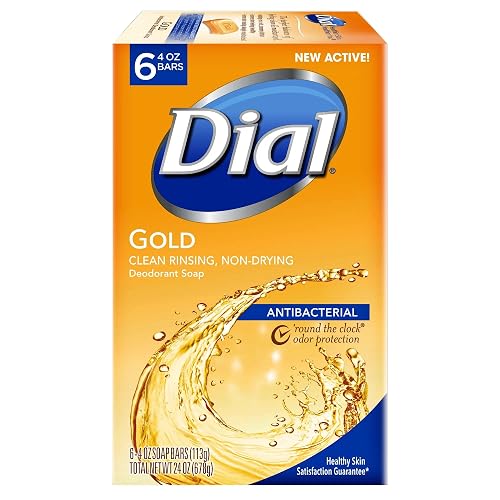 Dial Gold Antibacterial Soap - Six Individual Wrapped 4 oz Bars Beauty & Personal Care Dial