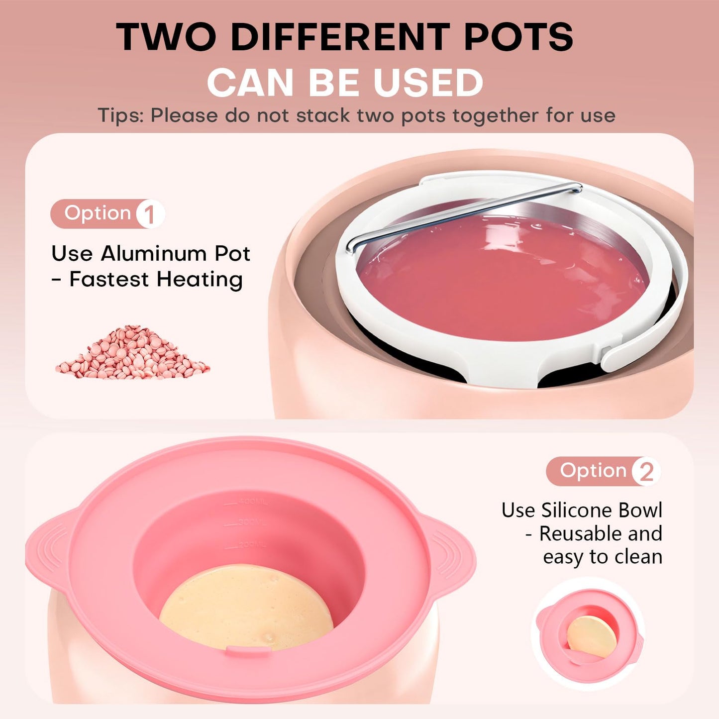 TIKESI Waxing Kit for Women and Men, Digital Wax Warmer with 14OZ 5 Bags Hard Wax Beads, at Home Wax kit for Full Body, Face, Eyebrows, Bikini, Legs Beauty and Personal Care TIKESI