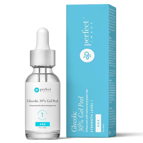 Glycolic Acid 30% Gel Peel - Enhanced with Retinol and Green Tea Extract (Professional Chemical Peel)- 1 fl oz 30mL Beauty & Personal Care Perfect Image