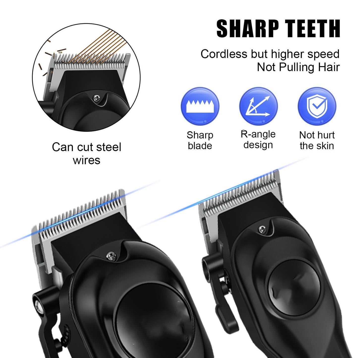 Hair Clippers/Trimmer Set for Men Professional, Cordless Clippers for Cutting, Electric Mchine with LED Digital Display and 8 Guide Combs Beauty and Personal Care QDKVTNDJZ
