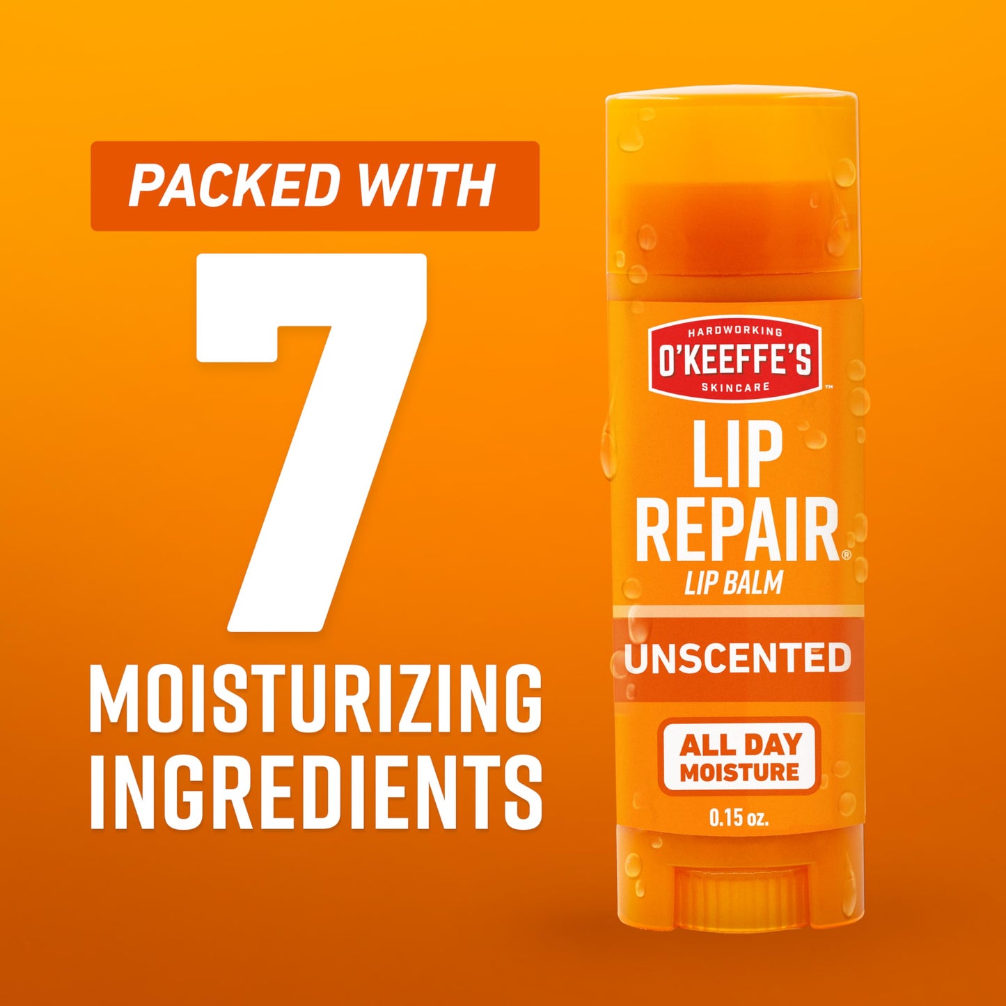 O'Keeffe's Lip Repair Unscented Lip Balm for Dry, Cracked Lips - Stick (6 Pack) - Moisturizer for Very Dry Lips Beauty and Personal Care O'Keeffe's