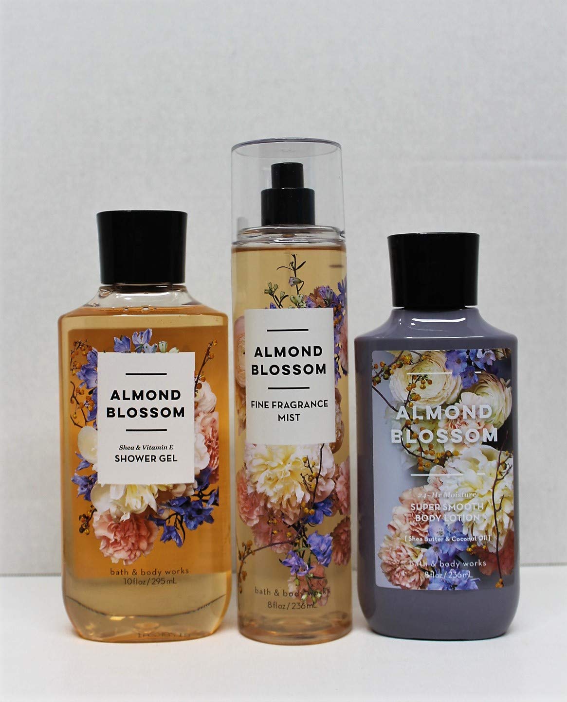 Bath & Body Works - Almond Blossom - Shower Gel, Body Lotion, & Fine Fragrance Mist Daily Trio Summer 2018 Beauty & Personal Care Bath & Body Works