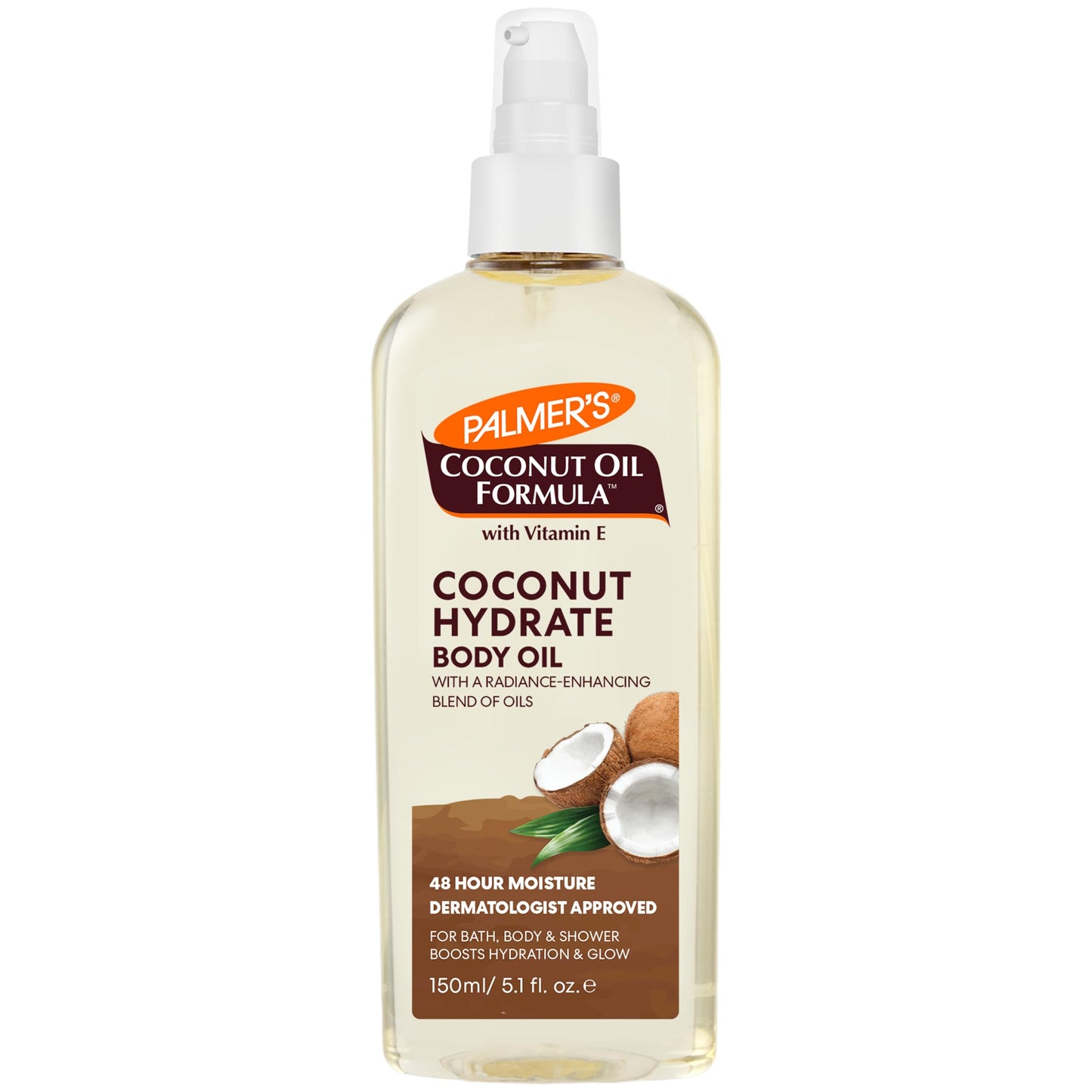 Palmer's Coconut Oil Formula Body Oil, Body Moisturizer with Green Coffee Extract, Bath Oil for Dry Skin, 5.1 Ounces (Spray Cap) Beauty & Personal Care Palmer's