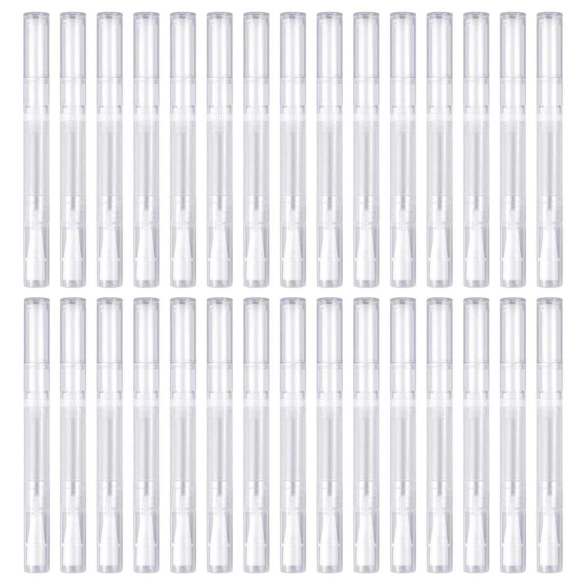 Awpeye 30Pack 3ML Transparent Twist Pens, Empty Nail Oil Pen Brush Cosmetic Lip Gloss Container Applicators Beauty & Personal Care Awpeye
