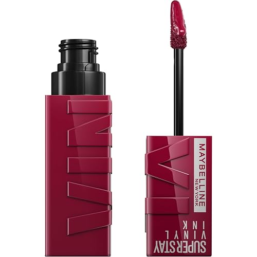 Maybelline Super Stay Vinyl Ink Longwear No-Budge Liquid Lipcolor Makeup, Highly Pigmented Color and Instant Shine, Unrivaled, Berry Burgundy Beauty & Personal Care MAYBELLINE