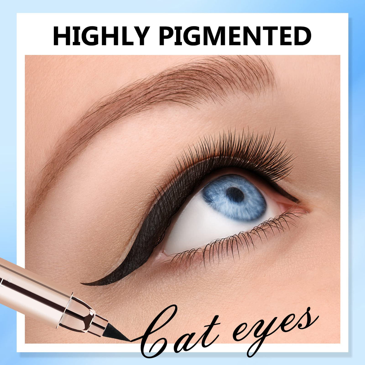 O'CHEAL 2 in 1 Professional Makeup Black Liquid Eye Liner Pencil for Women, Perfect Blend Eye Definer for Precise or Smudged Look, Premium Wing Cat… Beauty & Personal Care O'CHEAL