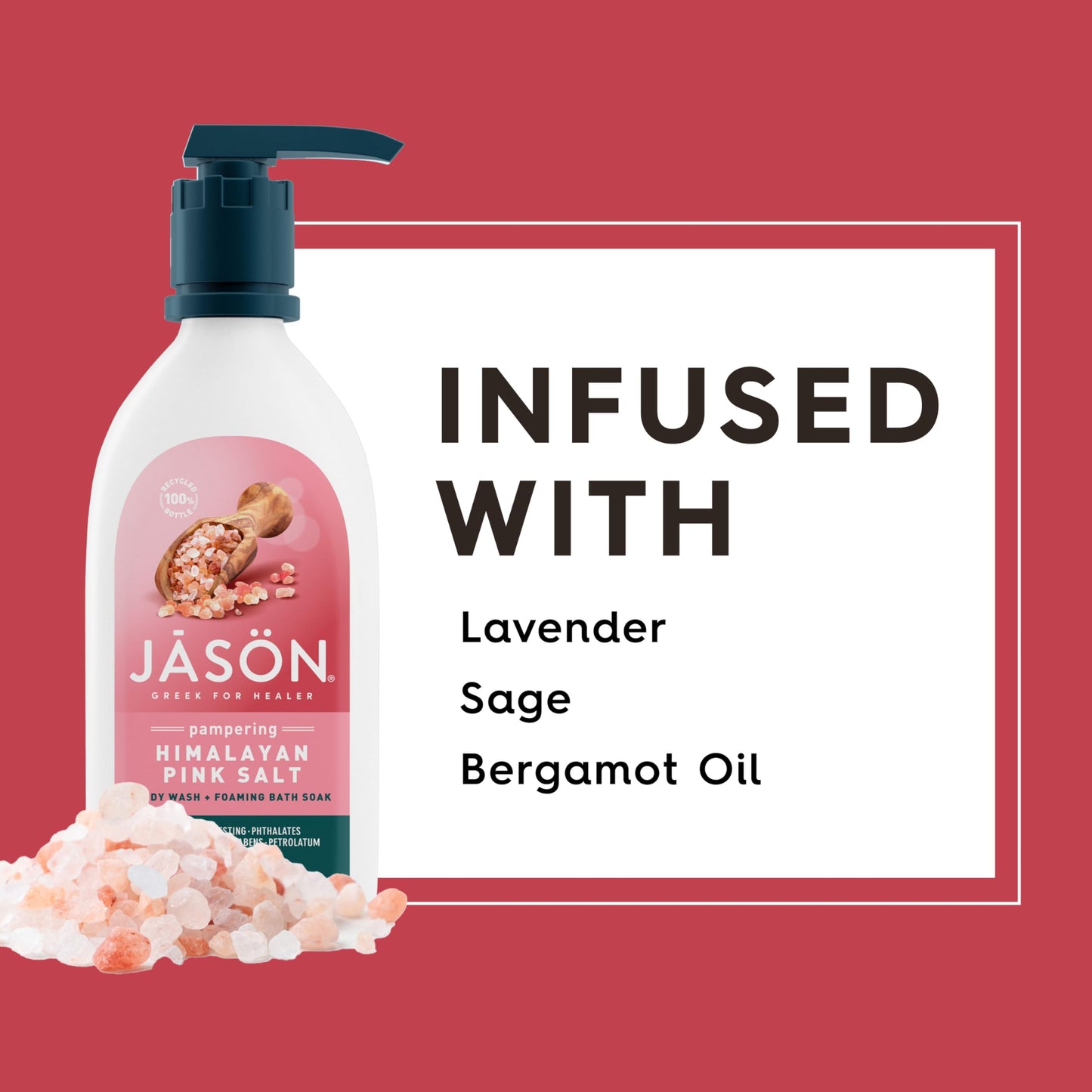 JASON Himalayan Pink Salt Pampering Body Wash, For a Gentle Feeling Clean, 30 Fluid Ounces Beauty & Personal Care JASON