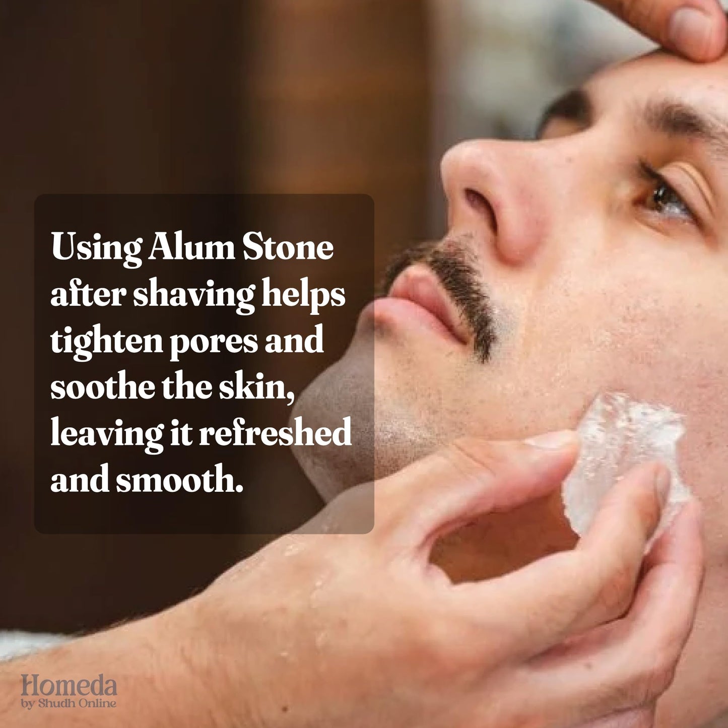 Alum Stone for Face (3.5 oz - 0.2 lb) Piedra de Alumbre para Lavado Intimo - Natural Fitkari Stone for Shaving - Phitkari Alum Crystal Rocks Beauty and Personal Care Shudh Online