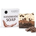 Marbela Cosmetics Chocolate Chunk Handmade Soap Bar - Made in USA, Vegan Friendly, Palm Oil Free, Natural Bar Soap - Gentle Face & Body Soap for Daily Beauty & Personal Care Marbela