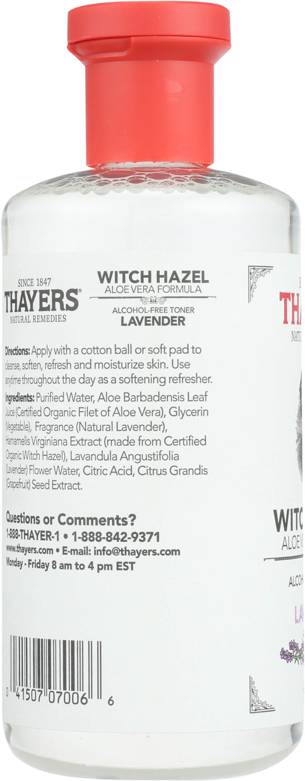 Thayers Natural Remedies Witch Hazel Lavendar - Alcohol Free 12 fl oz (355 ml) Liquid Beauty & Personal Care THAYERS