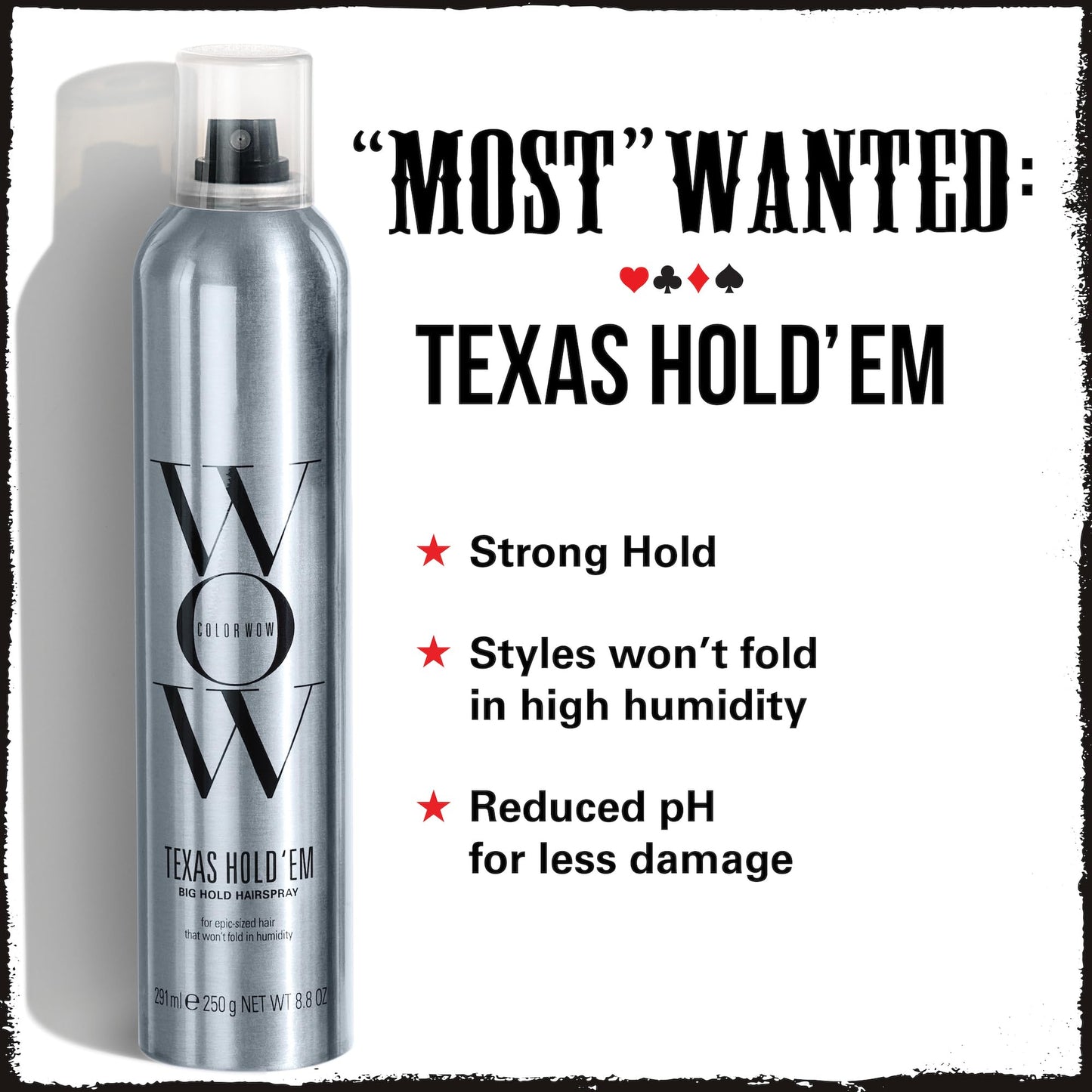 COLOR WOW Texas Hold 'Em Big Hold Hairspray- Hair Spray Extra Hold for all-day style |Heat protection spray for hair + UV protection|Anti humidity Beauty and Personal Care COLOR WOW