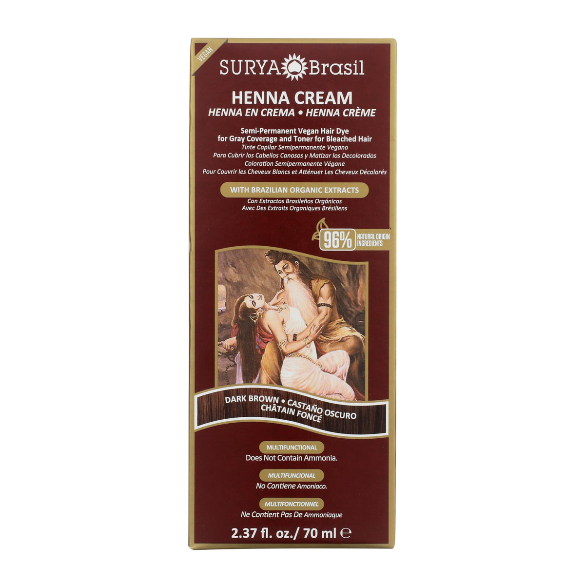 Surya Dark Brown Henna Cream