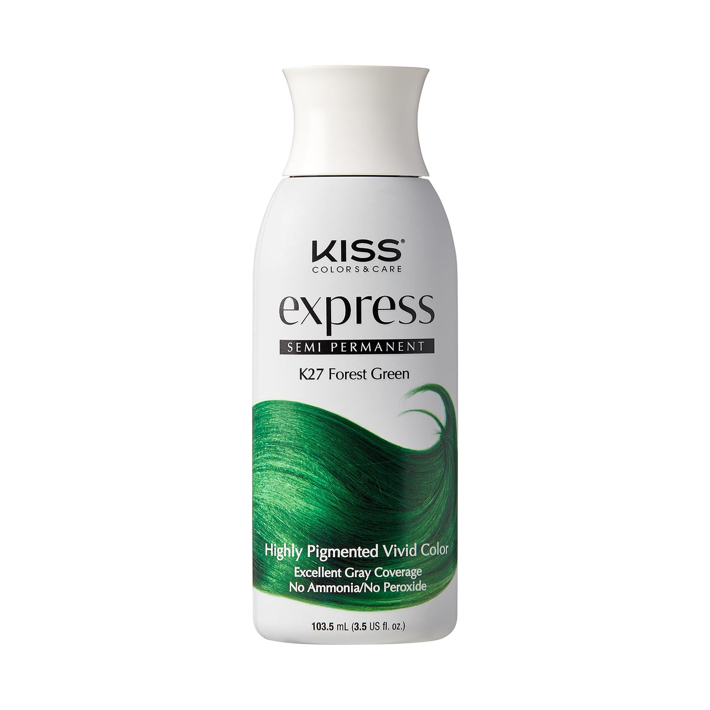 Kiss Express Semi-Permanent Hair Color - Vivid, Highly Pigmented Dye for Vibrant Hair, Gentle Formula, Gray Coverage, pH Balanced,23 Intermixable Beauty & Personal Care KISS