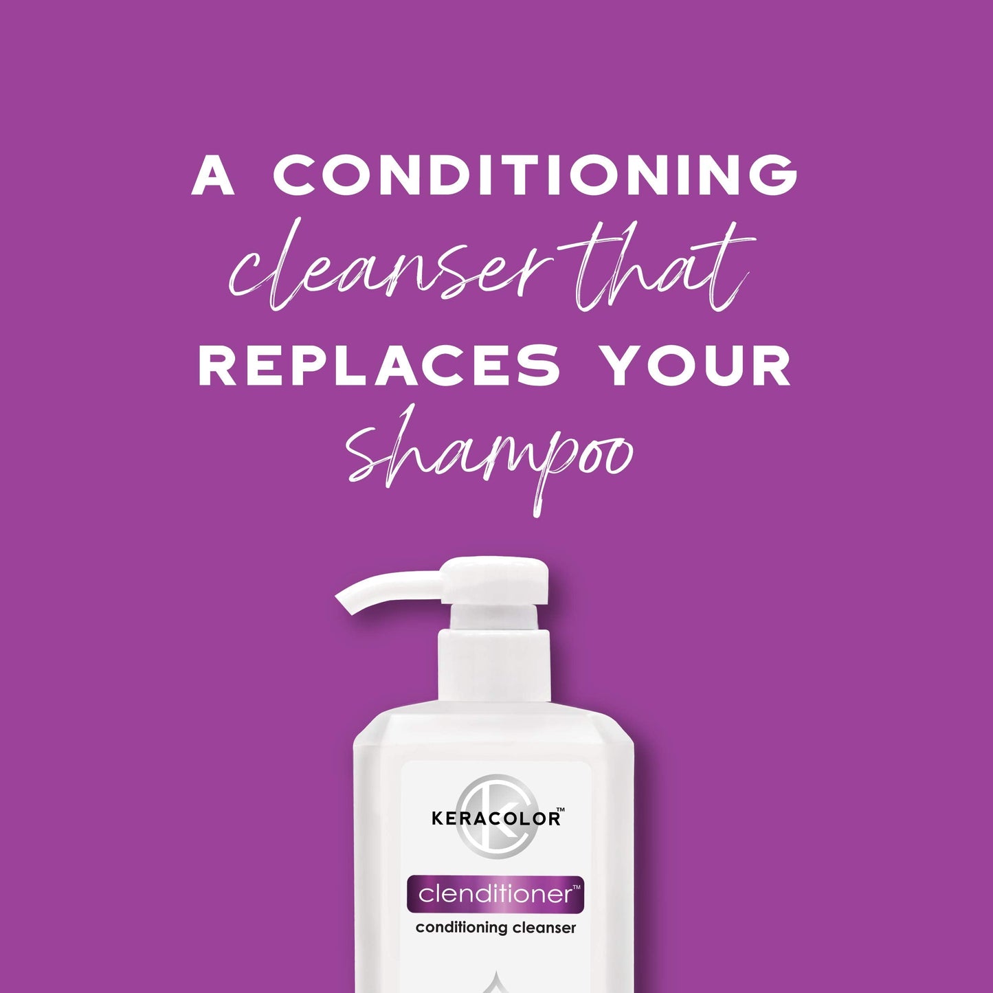KERACOLOR Clenditioner Cleansing Conditioner Color Safe Prevents Fade - Replaces Your Shampoo, Keratin Infused, 33.8 Fl Oz Beauty & Personal Care KERACOLOR