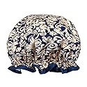 allydrew Reusable Women's Waterproof Shower Caps for Long Hair, Damask Beauty & Personal Care allydrew