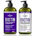 Hair Chemist Pro-Growth Shampoo & Conditioner Set with Biotin - Includes 33.8oz Shampoo & 33.8oz Conditioner Beauty & Personal Care Hair Chemist