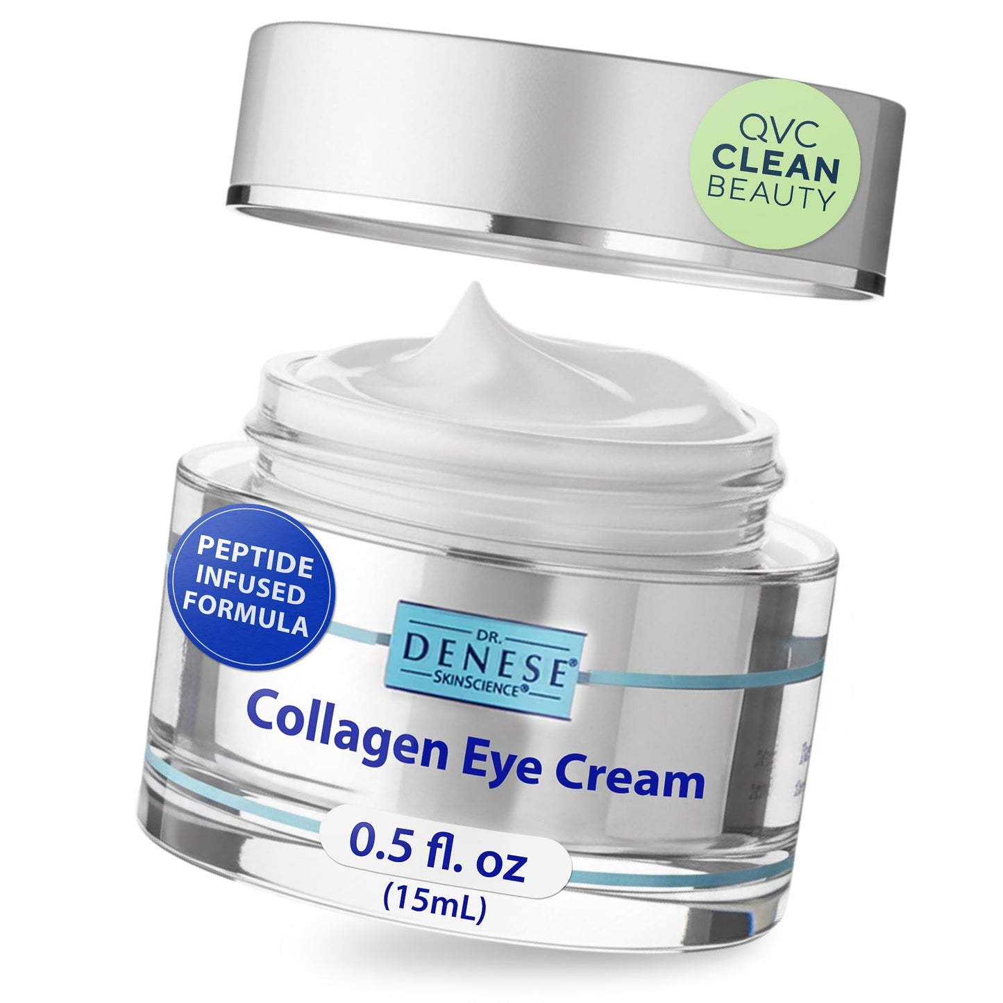 Dr. Denese SkinScience Firming Facial Collagen Eye Cream 0.5oz - Collagen, Hyaluronic Acid & Peptides for Smoother Under Eye Skin - Reduces Look Beauty & Personal Care Dr. Denese