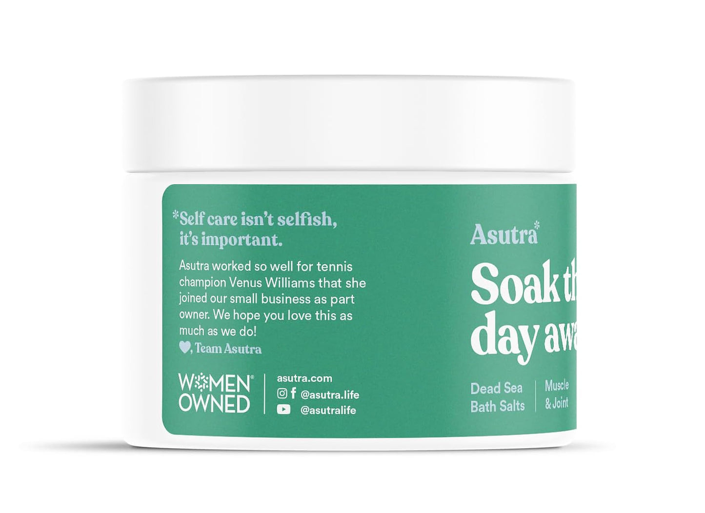 ASUTRA Dead Sea Bath Salts (Muscle & Joint), 16 oz - Soak in Rich & Vital Healing Minerals - Soften & Ease Sore Muscles with Eucalyptus, Peppermint Beauty and Personal Care ASUTRA