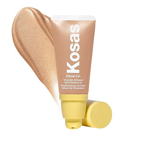 Kosas Glow I.V. Vitamin-Infused Skin Enhancer Face Makeup - Tinted Beauty Highlighter for a Healthy Glow - Radiate Beauty & Personal Care Kosas