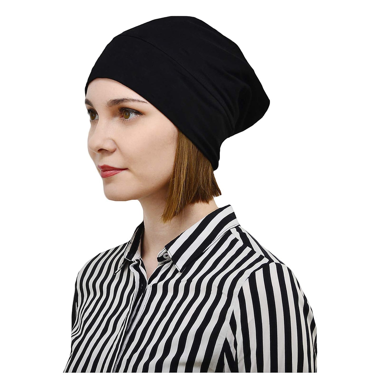 DREYOLIFE Sleep Cap - Hair Cover Satin Lined Cap Stay Lined Slouchy Beanie Hat Smooth Sleep Caps Beauty and Personal Care DREYOLIFE