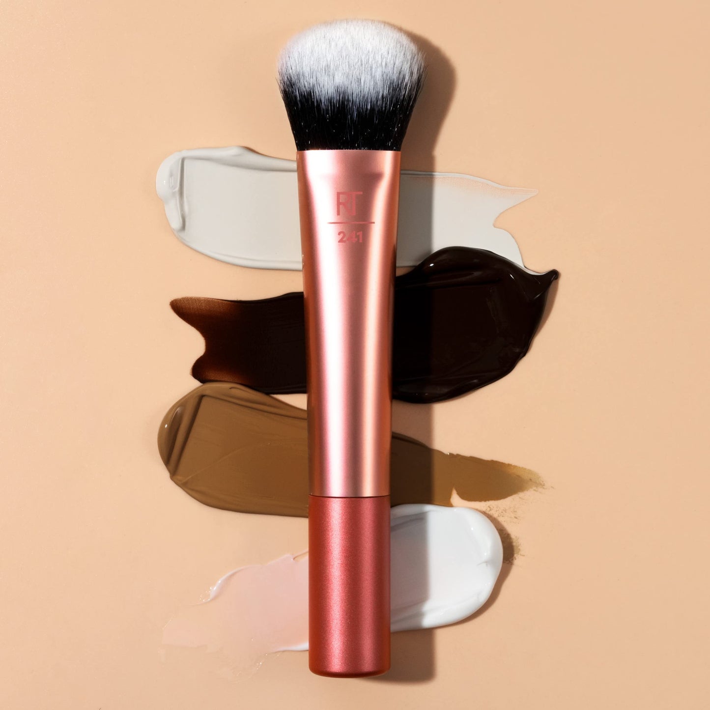 Real Techniques Seamless Complexion Makeup Brush, For Foundation, Primer, & Moisturizer, Multipurpose Foundation Brush Or Skincare Tool, Streak-Free Beauty & Personal Care Real Techniques