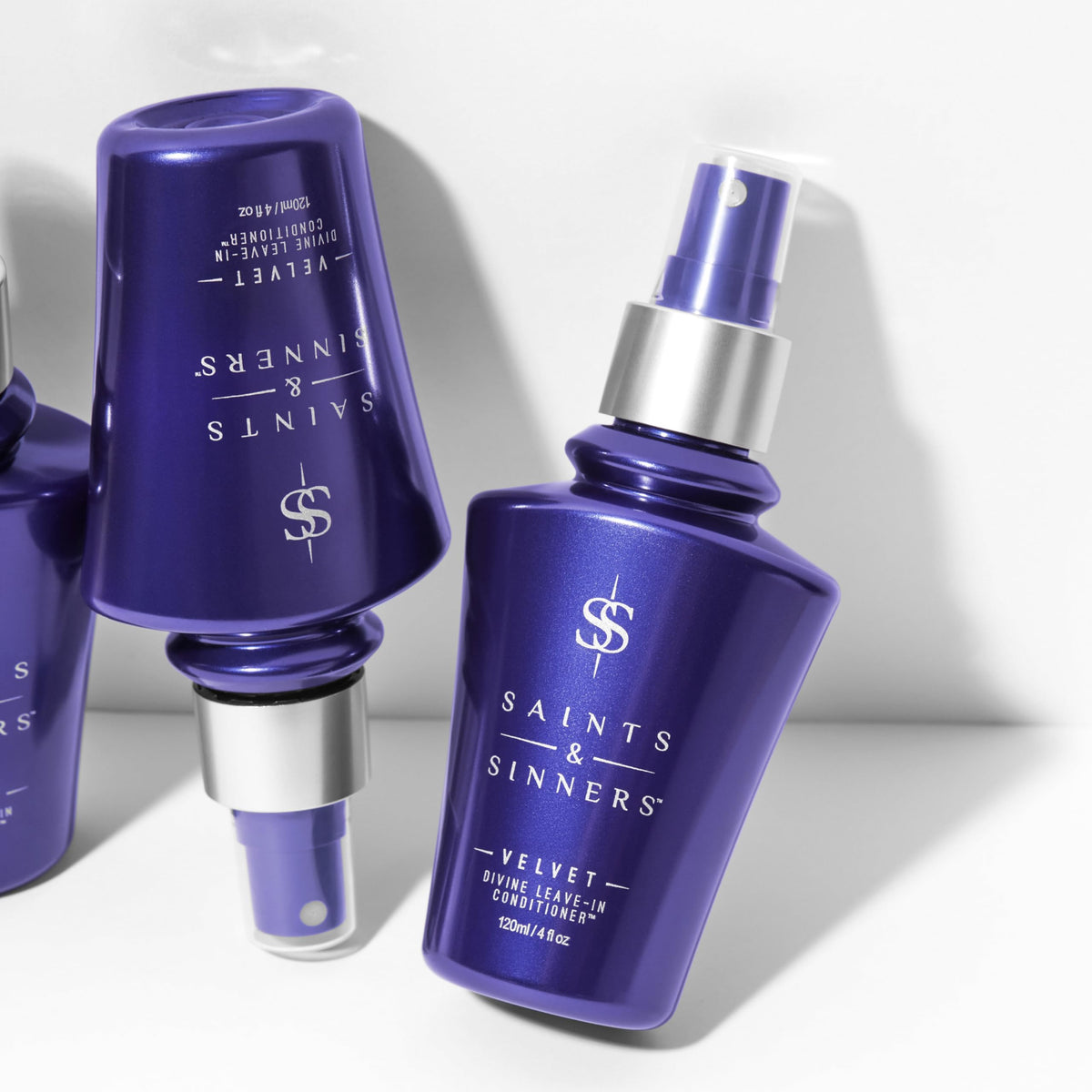 Saints & Sinners Velvet Divine Leave-In Moisturizing Conditioner Hair Detangler Spray for ALL TYPES. Helps Dry Dull Frizzy Coarse Tangled Thermally Beauty & Personal Care Saints & Sinners